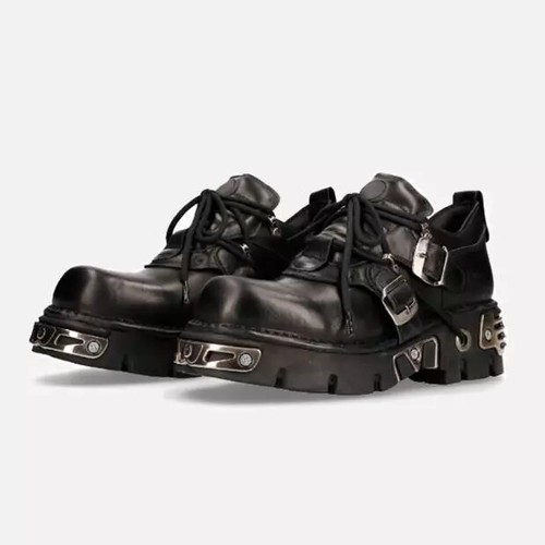 Gothic leder stiefel - gothic, herren