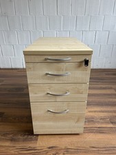 Kinnarps Standcontainer 80cm Ahorn Hängeregister abschließbar