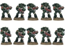 11 Dark Angels and 3 Extra Bodies - From Dark Vengeance Box - Warhammer 40k