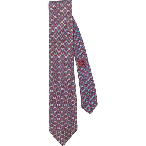 Hermès patterned silk tie - silk,
