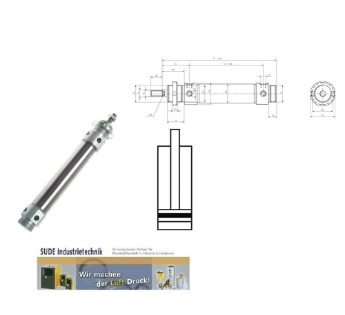 Pneumatischer rundzylinder - pneumatischer,