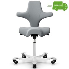 HAG Capisco 8106 | Stoff Xtreme Hellgrau | Gestell Weiß | Express