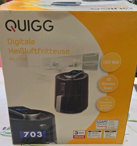 Quigg airfryer 17768 1300w - airfryer,