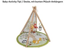 lupilu Baby Activity Tipi Spieldecke Wald Tiere Rassel Knisterfolie Quietsch