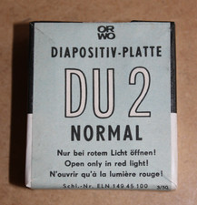 ORWO Diapositiv-Platte DU 2