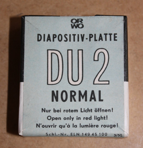 Orwo diapositiv platte 2 - du,