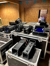 40 Theaterscheinwerfer, inkl. Steuergeräte, eventuell mit Cases