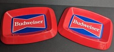 2x Budweiser / Tablett /