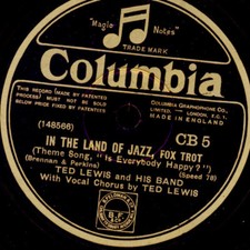 TED LEWIS In the land of jazz