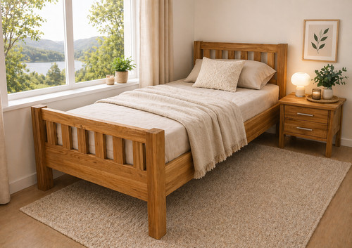 Einzelbett 100x200 eiche - einzelbett,