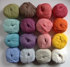 Konvolut Reste Baumwolle Seide Polyamid 16 Farben ca. 800g