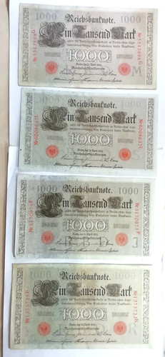 Banknoten deutsches reich - deutsches, 4