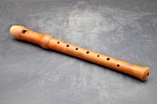 Herwiga alte Flöte Sopran Blockflöte aus Holz 2-teilig Musik Länge 32,5 cm