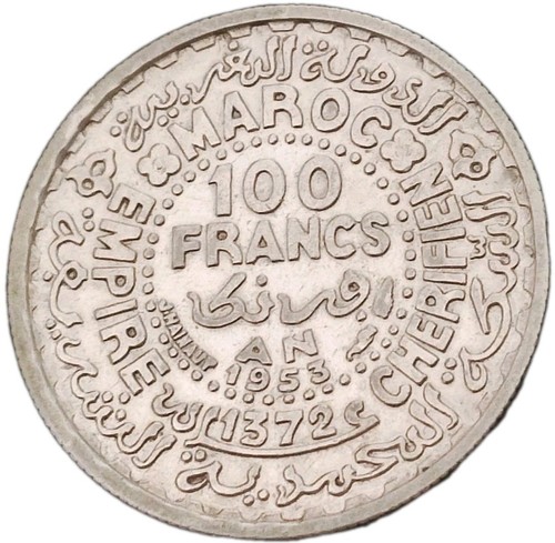 Marokko 100 francs 1953 - 1953, (