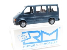 345HO /04 - Rietze H0 - Ford Transit Bus dunkelblau metallic - top in OVP