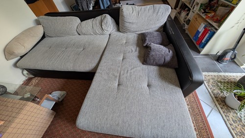 Graues sofa mit schlaffunktion - graues,
