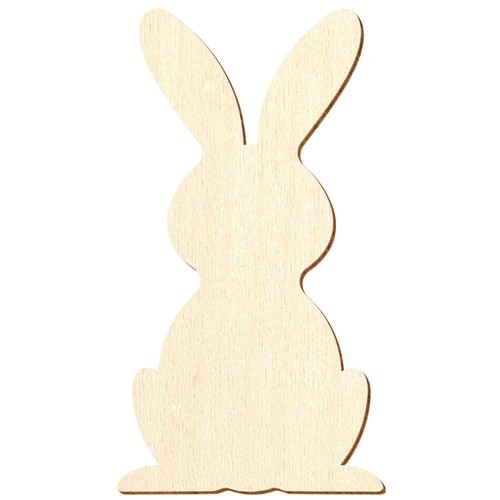 Holz hase sitzend 3 50cm - , 3-50cm