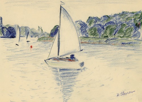Segelboot jolle auf dem - segelboot,
