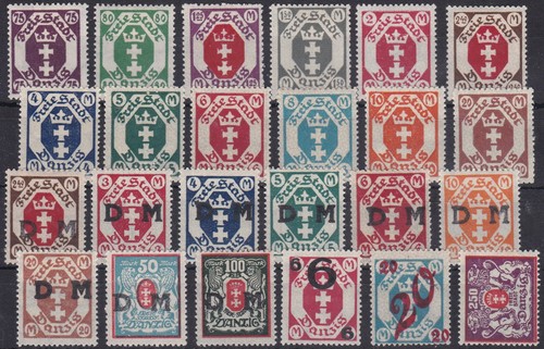 Lot briefmarken danzig 3 - danzig,,