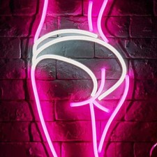 Neon LED Schild Frauen Hintern