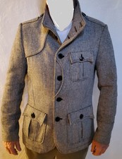 H&M Tweedjacke Herren Gr 48, grau, gebraucht, Guter Zustand