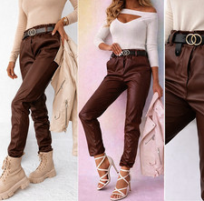 Neu kunstleder hose - hose, &