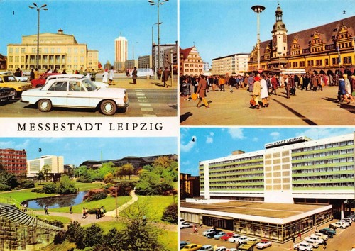 Postkarte leipzig opernhaus - postkarte, leipzig,