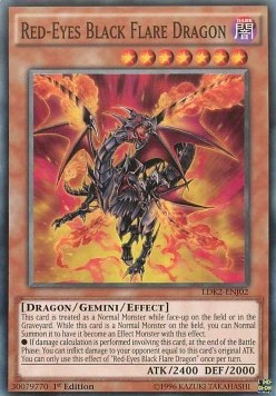 Yugioh red eyes black - yugioh, flare
