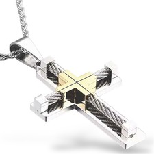 HERREN KREUZ ANHÄNGER MASSIV