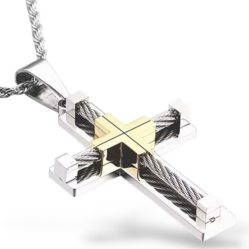 Herren kreuz anhänger massiv - kreuz,