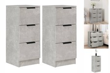 Sideboards 2 Stk. Betongrau