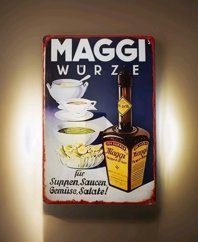 Blechschild maggi würze - blechschild,