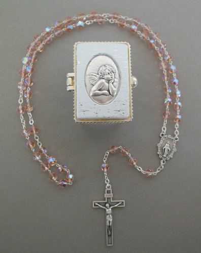 Rosenkranz apricot schimmernde