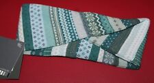 Invero Stirnband/ kleiner Schal, Tara Mint/beige, tolles Muster; Merino, Neu!!