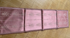 Tischläufer Mitteldecke Deko Decke Brokat Blumen & Schleifen Borde ?rosa 130x36