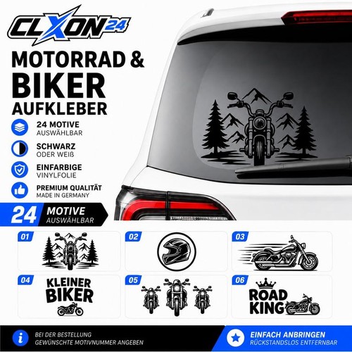 Motorrad biker aufkleber - biker, 24