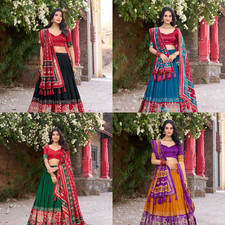 Neue indische Lengha pakistanische Frauen Bollywood Designer Kleidung...