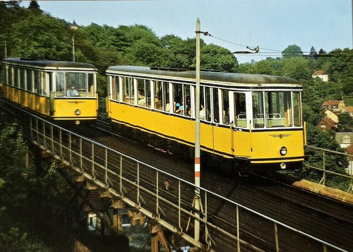 Dresden standseilbahn tram - ak,