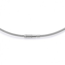 Bunz Halsreif Edelstahl 2,2 mm mit Patentverschluss 