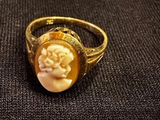 Gold-Ring mit Gemme, antik