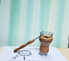 1 Strickliesel Duo 6 u. 10 Haken plus 1 Metall Strickstab mit Holzgriff  Neu