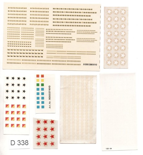 Konvolut 338 roco decals - 338,