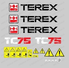 TEREX TC75 Bagger Aufkleber &