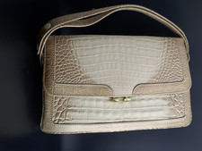 Handtasche Rieke, viele Taschen,Krokodil(kunst)leder, Zustand sehr gut,Vintage