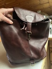 Echt Leder Rucksack Cognac von EKA mit Finessen; Outdoor; Stadtrucksack EDEL