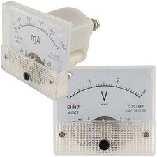 Einbau-Messinstrumente 64x56mm Amperemeter/Voltmeter, Messgeräteserien 85C1/85L1