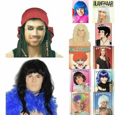 Karnevalsperücke Damen Herren Verkleidung Fasching Kostüm Halloween Zubehör
