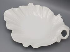 Royal Tettau schöne Blatt- oder Muschel Schale weiß Ablage ca. 26,5 x 20,5cm TOP