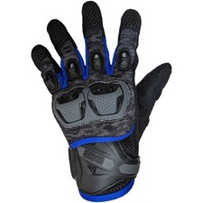 iXS MONTEVIDEO AIR S Herren Motorradhandschuhe Leder/Textil - schwarz grau blau