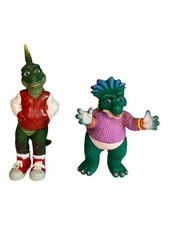 Die Dinos Figuren – TV Serie – Geschwister Robbie und Charlene – Vintage